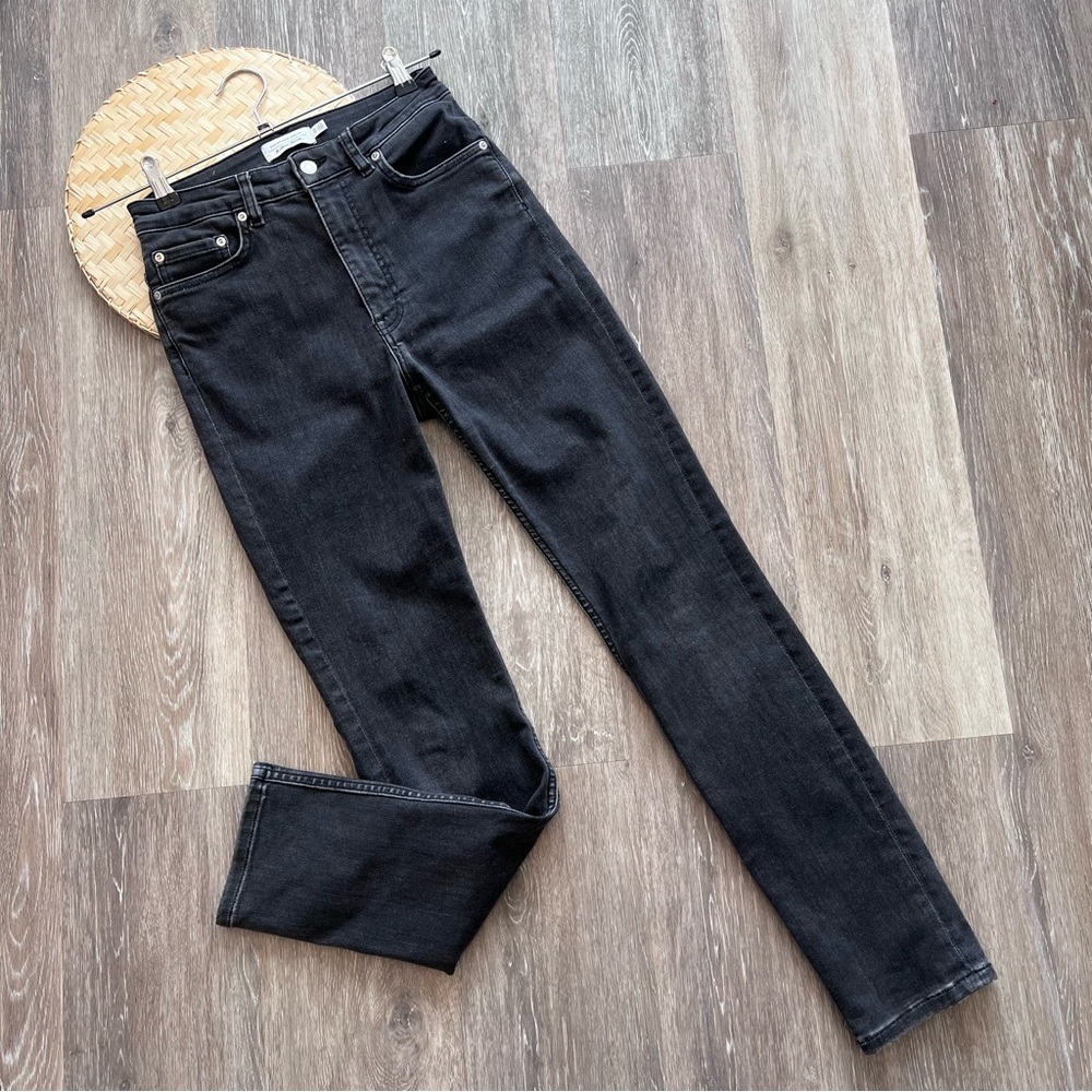 & other‎ stories black high rise skinny jeans